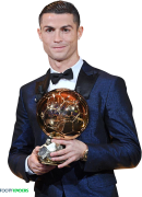 Cristiano Ronaldo Ballon d’Or 2017 football render