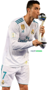 Cristiano Ronaldo FIFA Club World Cup Silver Ball football render