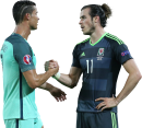 Cristiano Ronaldo & Gareth Bale football render