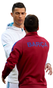 Cristiano Ronaldo & Lionel Messi football render