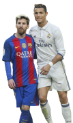 Cristiano Ronaldo & Lionel Messi football render