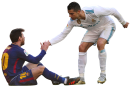 Cristiano Ronaldo & Lionel Messi football render