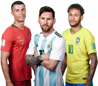 Cristiano Ronaldo, Lionel Messi & Neymar