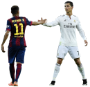 Cristiano Ronaldo & Neymar football render