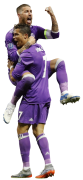 Cristiano Ronaldo & Sergio Ramos football render