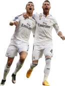 Cristiano Ronaldo & Sergio Ramos football render
