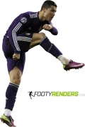 Cristiano Ronaldo football render