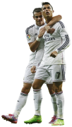 Cristiano Ronaldo & Gareth Bale football render