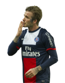 David Beckham football render