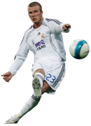 David Beckham football render