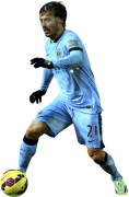 David Silva football render