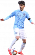 David Villa football render