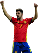 David Villa football render