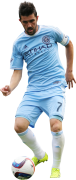 David Villa football render