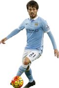 David Silva football render