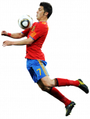 David Villa football render