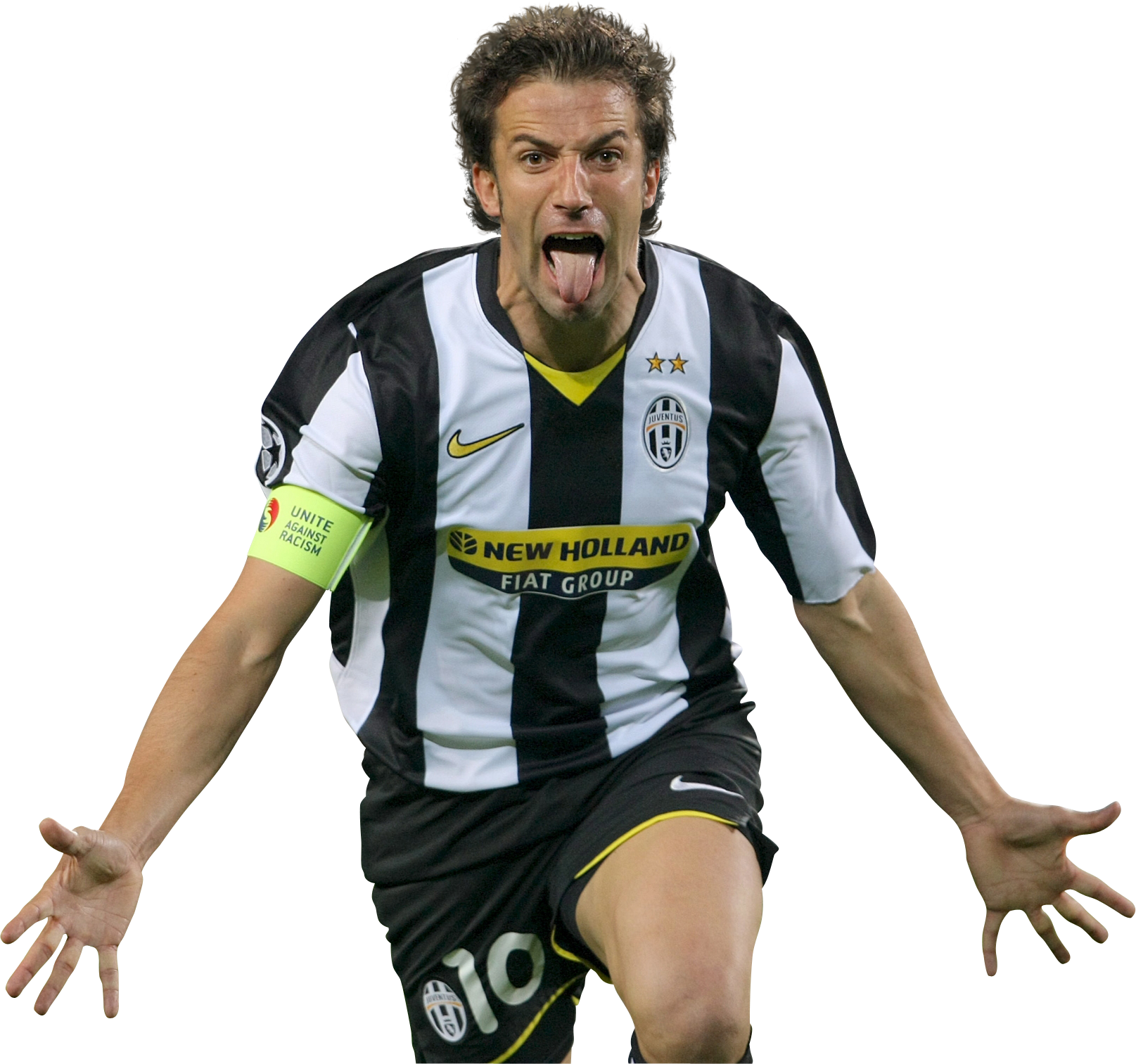 Figurine Minix Del Piero Juventus #111J - 12 Cm, Sous Licence Officielle, Boîte De Présentation - Collection Football