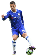 Eden Hazard football render