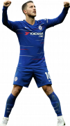 Eden Hazard football render