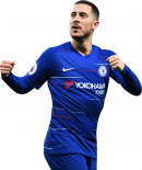 Eden Hazard football render