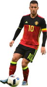 Eden Hazard football render