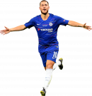 Eden Hazard football render