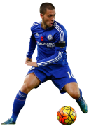 Eden Hazard football render