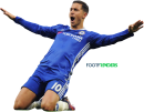 Eden Hazard football render