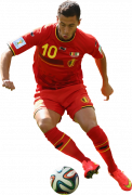 Eden Hazard football render