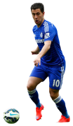 Eden Hazard football render