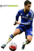 Eden Hazard football render