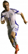 Edin Visca football render