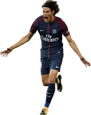 Edinson Cavani football render