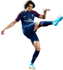 Edinson Cavani football render