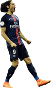 Edinson Cavani football render