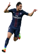 Edinson Cavani football render