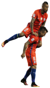 Eduardo Vargas & Arturo Vidal football render