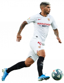 Ever Banega football render