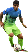 Ever Banega football render