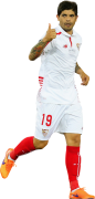 Ever Banega football render