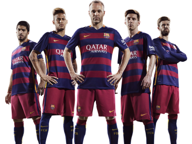 Luis Suarez, Neymar, Andres Iniesta, Lionel Messi & Gerard Piqué