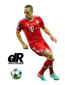 Franck Ribery football render