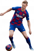 Frenkie de Jong football render