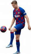 Frenkie de Jong football render