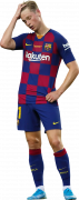 Frenkie de Jong football render