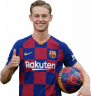 Frenkie de Jong football render