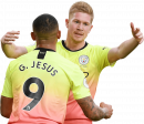 Gabriel Jesus & Kevin De Bruyne football render