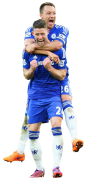 Gary Cahill & John Terry football render