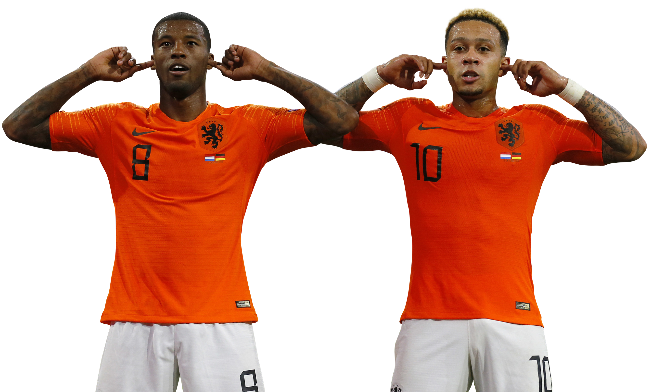 Georginio Wijnaldum & Memphis Depay football render - 50162 - FootyRenders