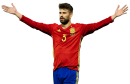 Gerard Piqué football render